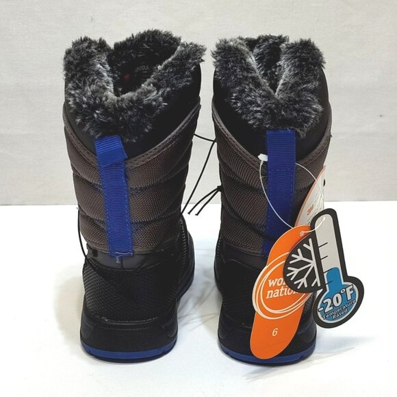 Wonder Nation Toddler Kids Mid-Calf Bungee Winter Boots -20°F Temp Rated Size 6 - Picture 5 of 10